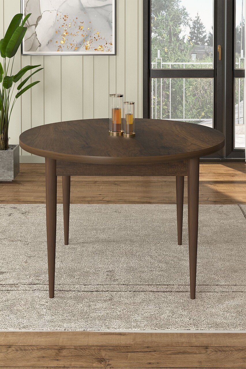 Masa, Hanah Home, Rox, 90x75x90 cm, Baroc / Maro - imagine 4